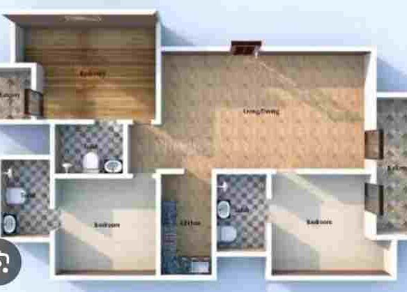 Spacious 3BHK Apartment in Alwar Bypass Road